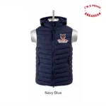 Sleeveless Puff Jacket Navy BLUE