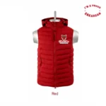Sleeveless Puff Jacket RED